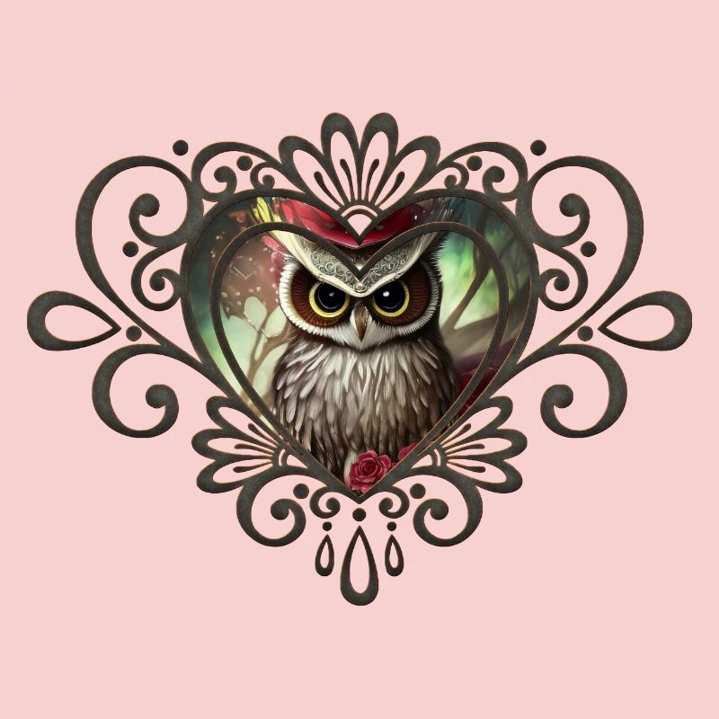 Schöne Eule, der Vogel der Nacht