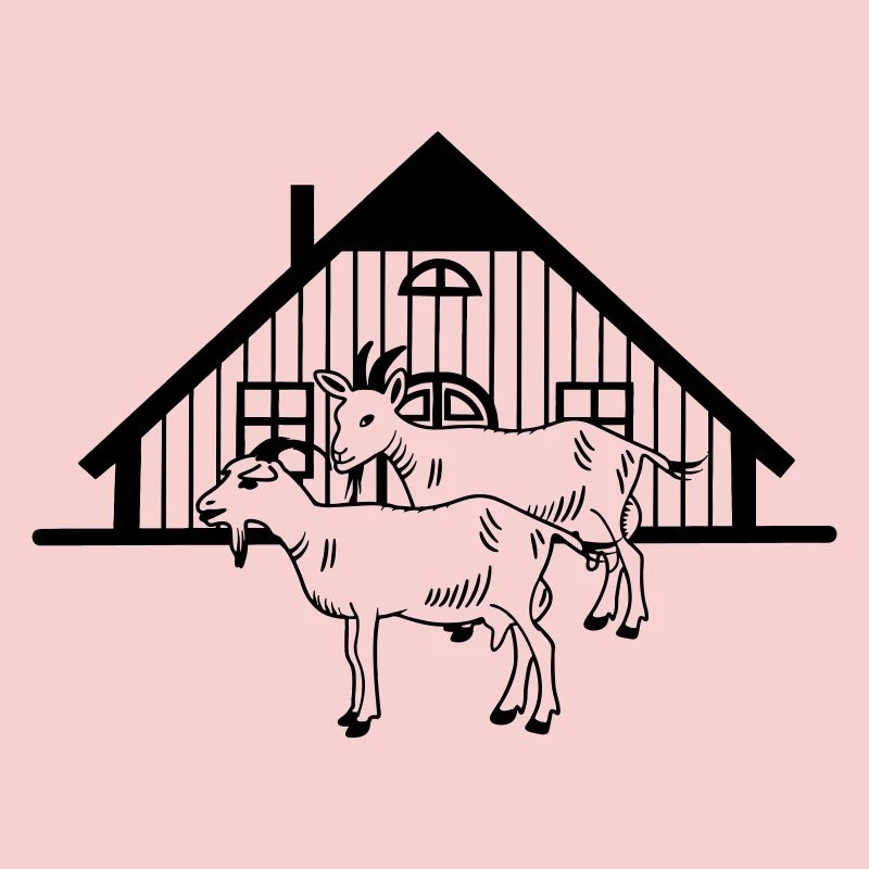 Ziegenfarm oder Stall