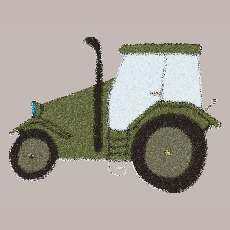 traktor oldtimer impressionismus