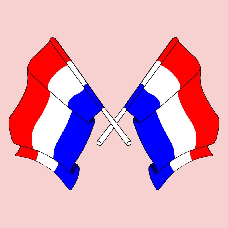 Two flags Netherlands