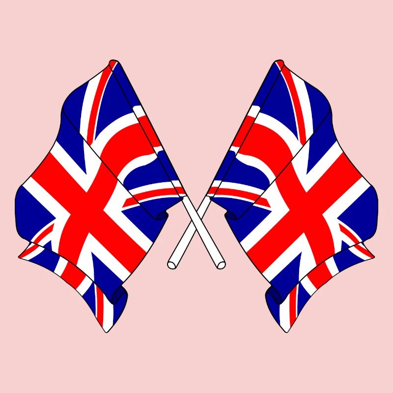 Two flags Great Britain
