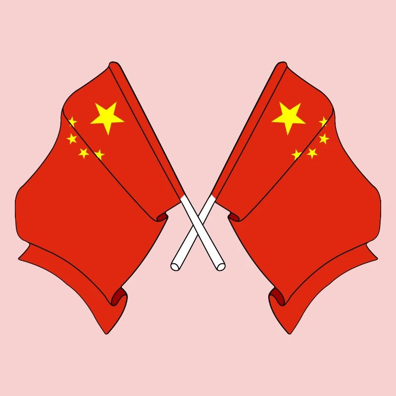 Deux drapeaux Chine