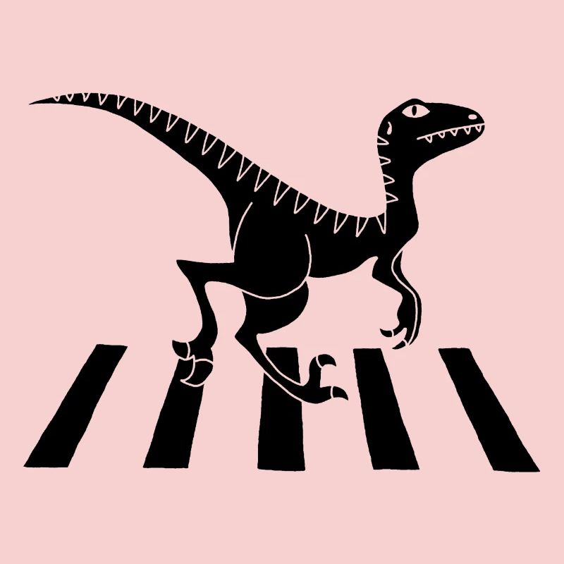 Fußgänger-Dinosaurier (Schwarz)