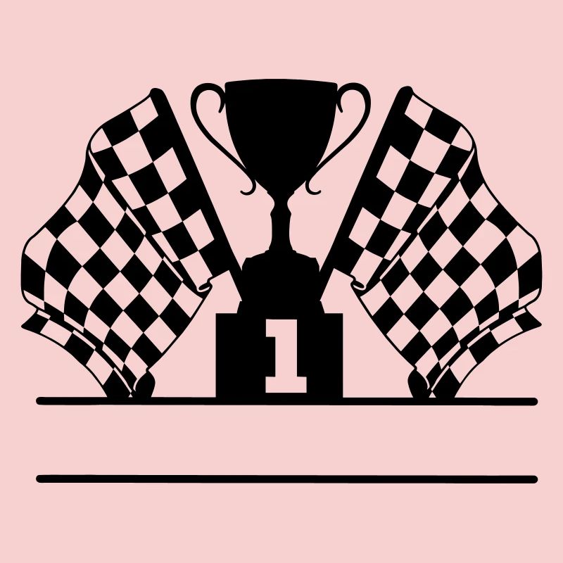 Car Racing Cup Flagge Nummer 1