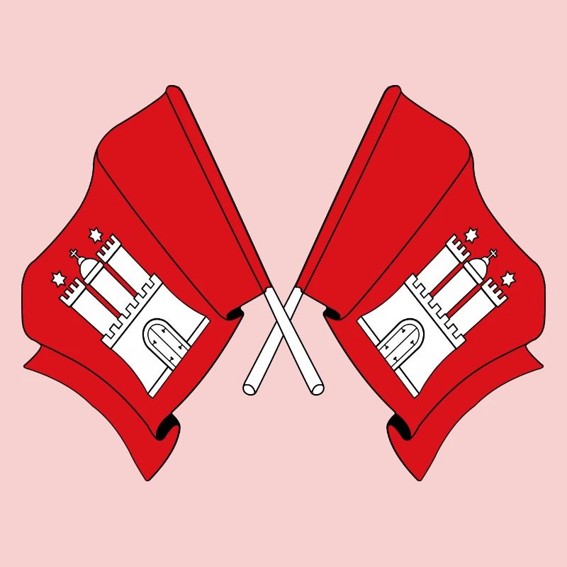 Des drapeaux traversaient Hambourg