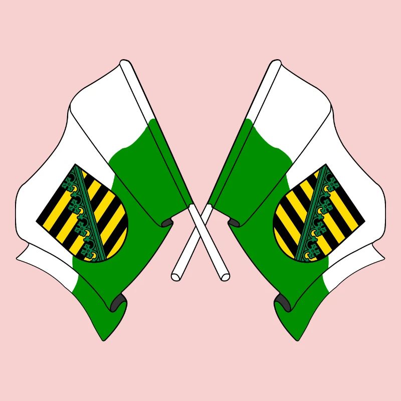 Two flags Saxony