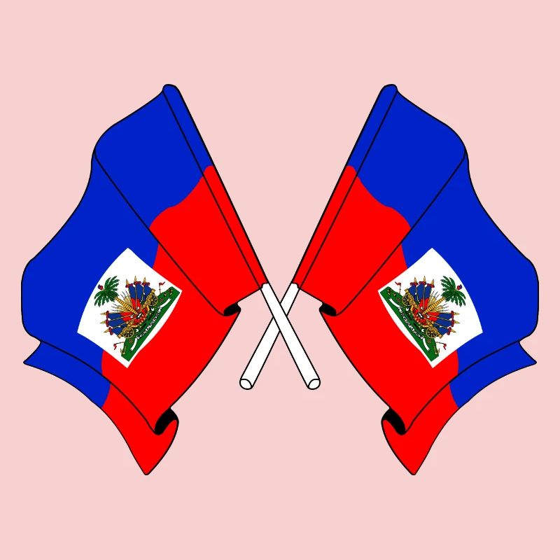 Deux drapeaux d’Haïti