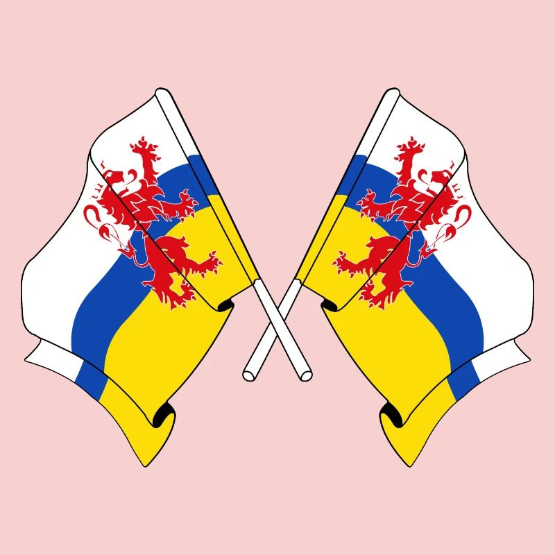 Deux drapeaux de la province du Limbourg
