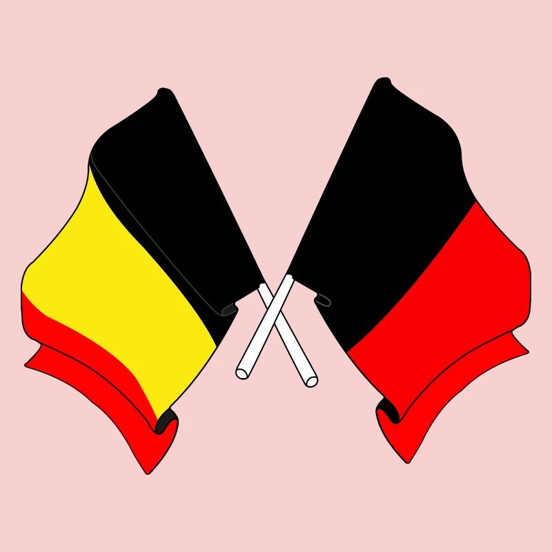 Drapeau de la Belgique et drapeau de Namur