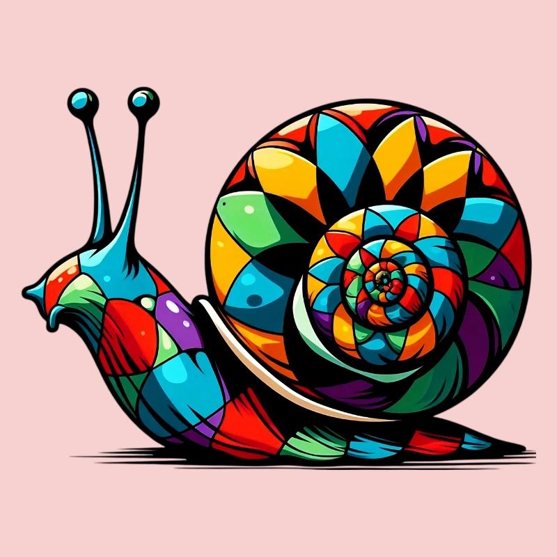 Harlequin snail
