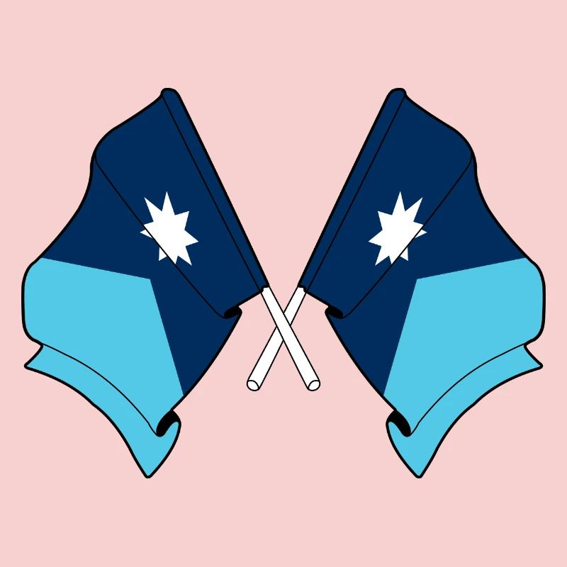 Deux drapeaux traversés Minnesota