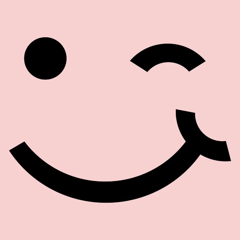 Clin d’œil, sourire clignant de l’œil