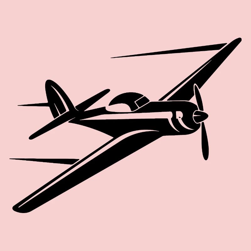 Propeller Plane Drawing