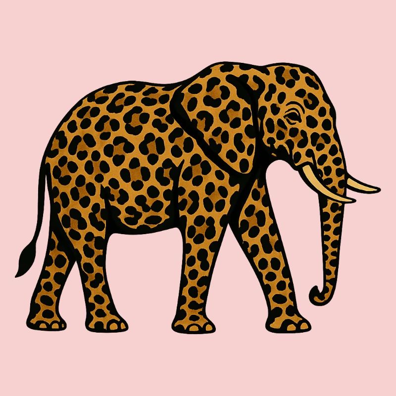 Leopard Elephant Pattern