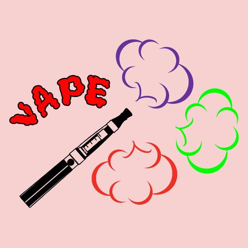 VAPE Dampfwolke Design mit Farbe