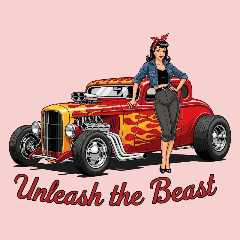 Rusty Hot Rod with Female Accompaniment