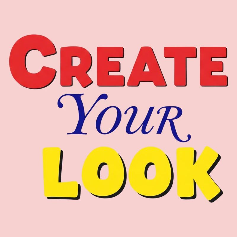 Conception créative de texte coloré vif