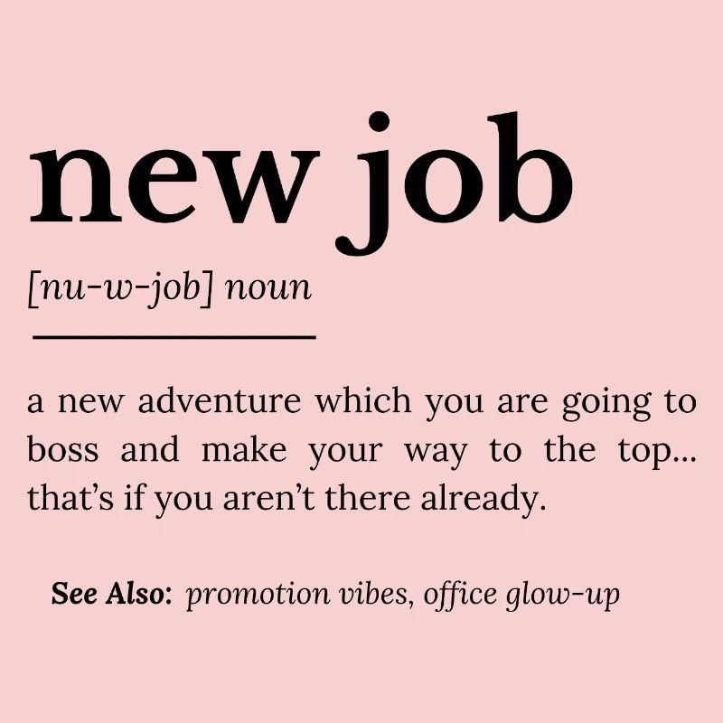 New Job definiton