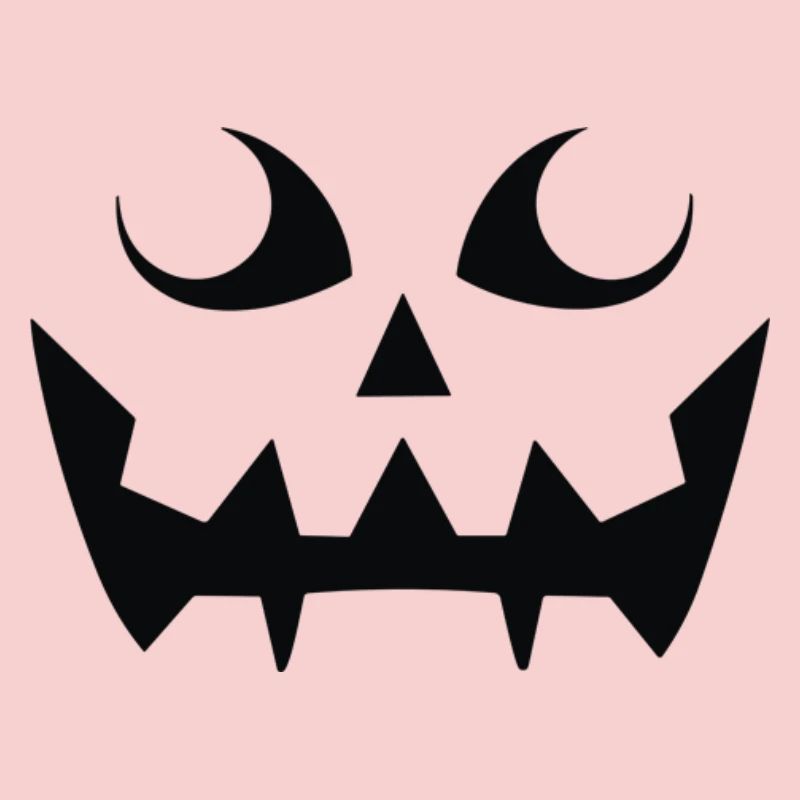 Grim Pumpkin Face Pattern
