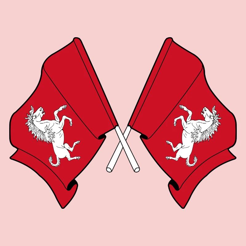 Two crossed flags Kent