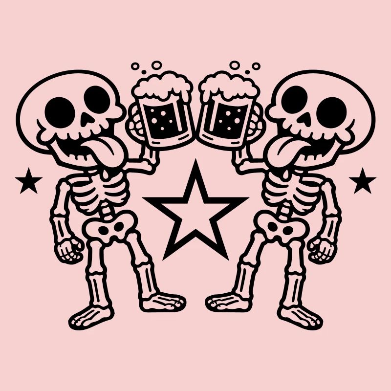 Skeleton Beer Cheers