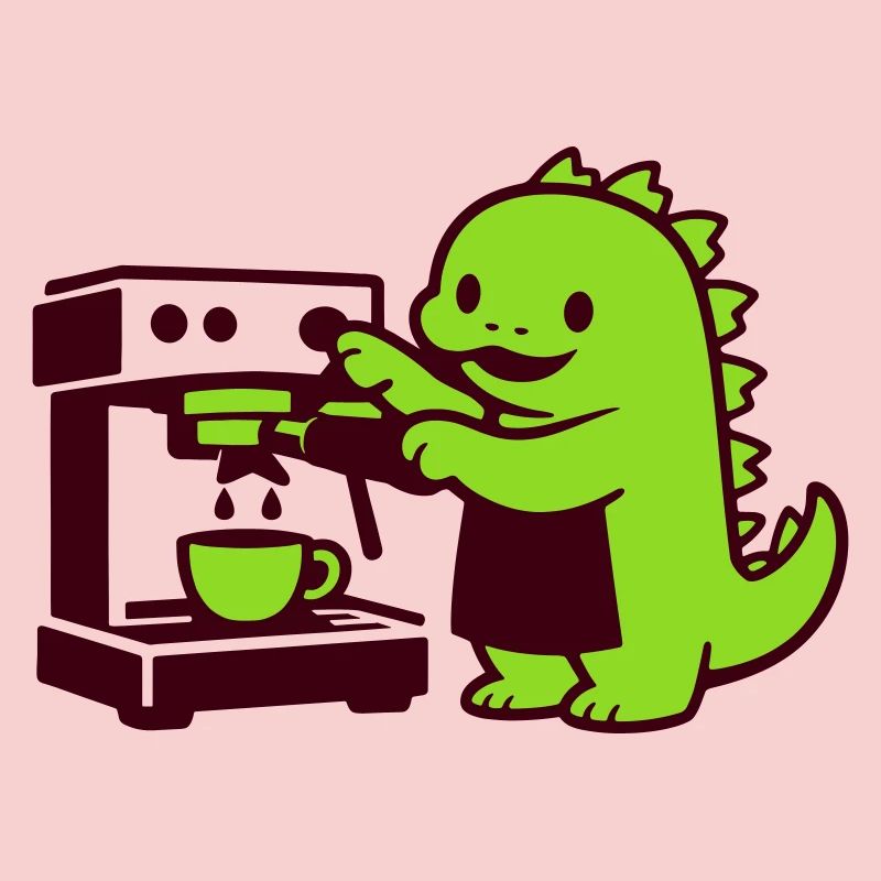 Cute Coffee Dragon
