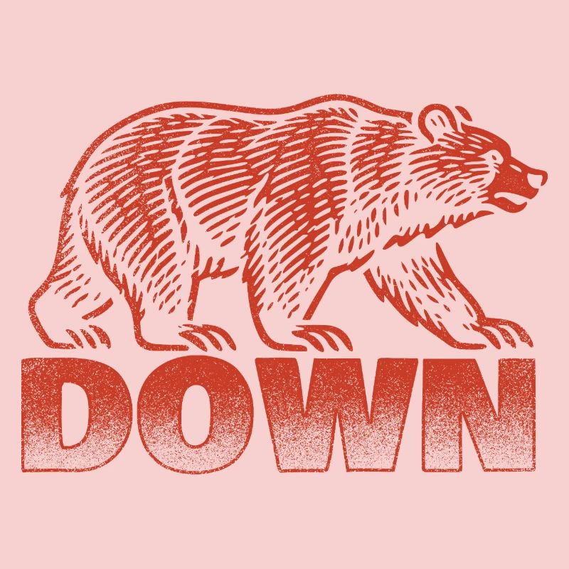 Down Bear Lover Déclaration mignonne drôle d’animal