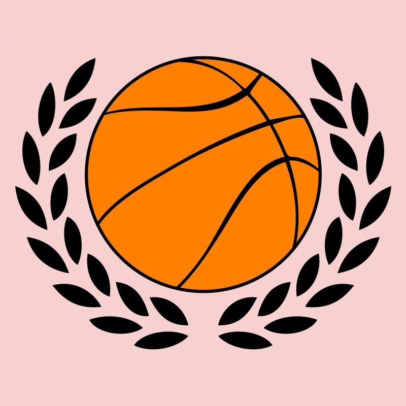 Basketball icon in bold orange