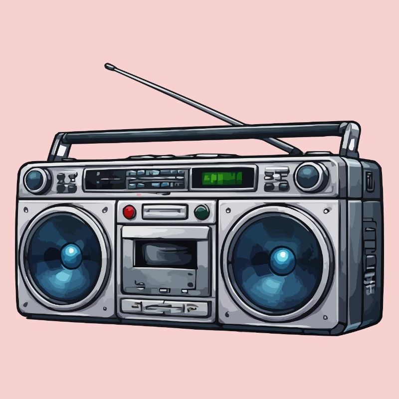 Retro Boombox Ghetto Blaster