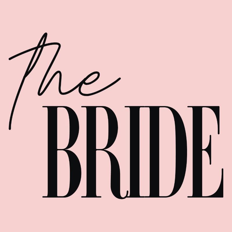 The Bride lettering