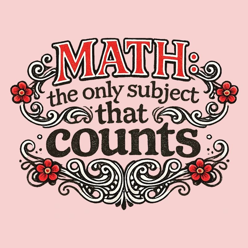 Math Counts: Ornate Quote Tee