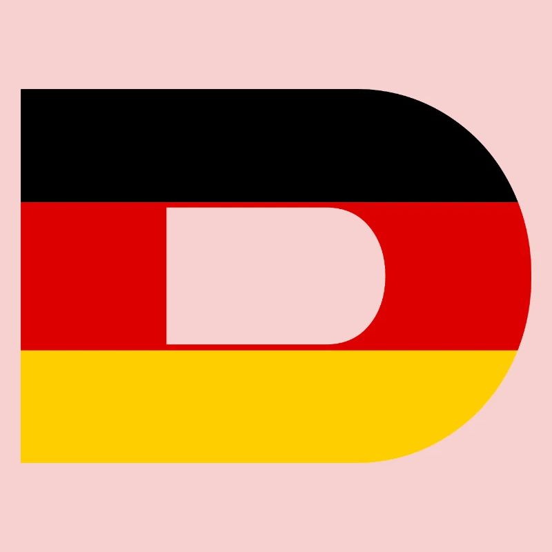 D - Style du drapeau allemand