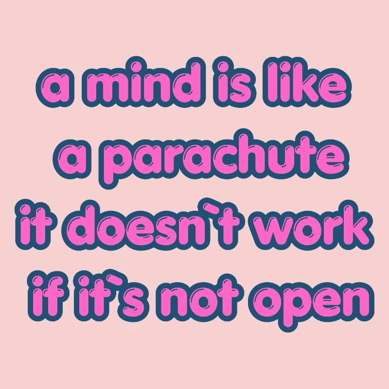 Citation de parachute à esprit ouvert