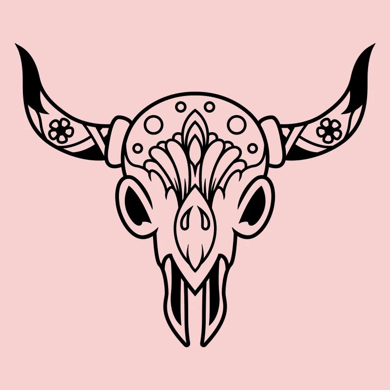 Crâne avec des cornes