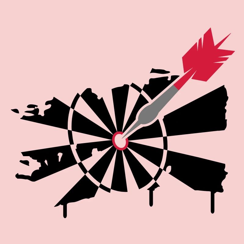 A dartboard with dart