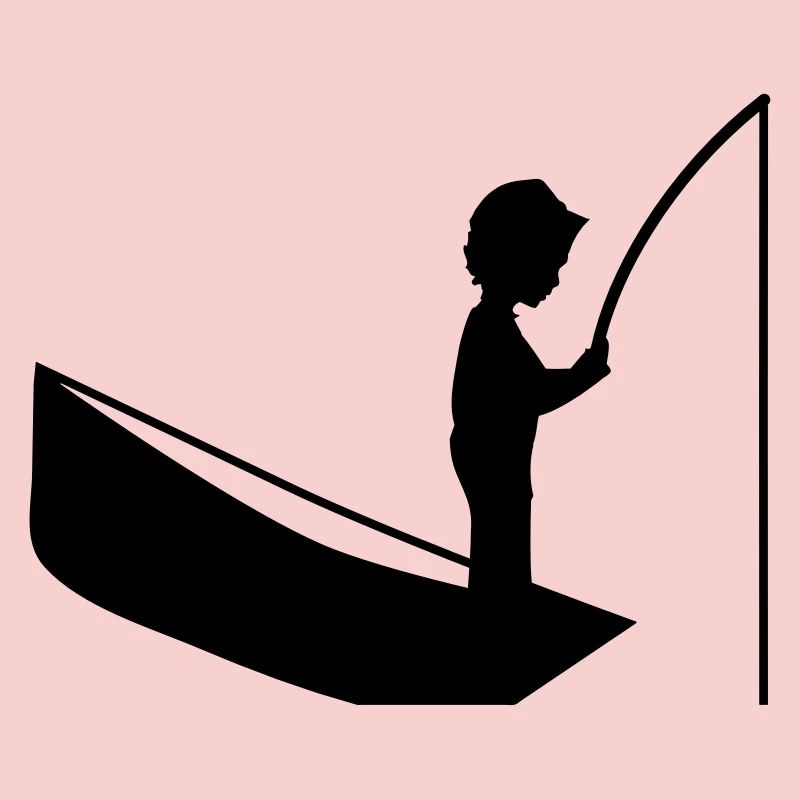 A boy with a fishing pole