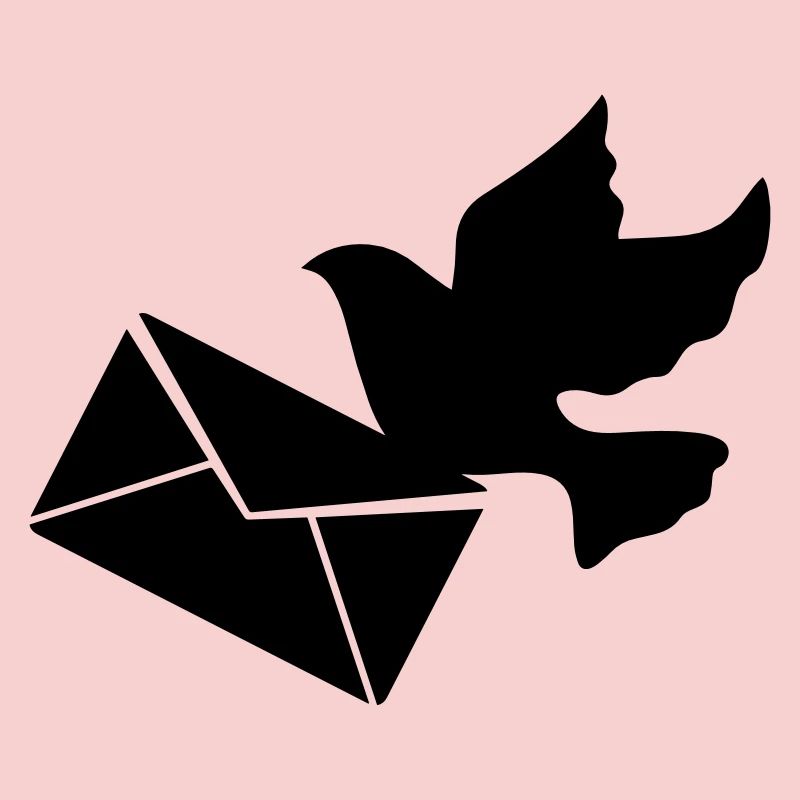 Brieftaube mit einem Brief