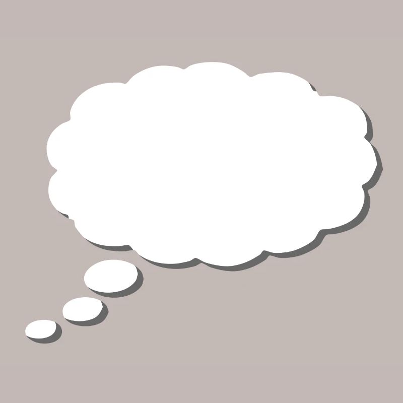 Thought Cloud, Thinkbubble. To personalize