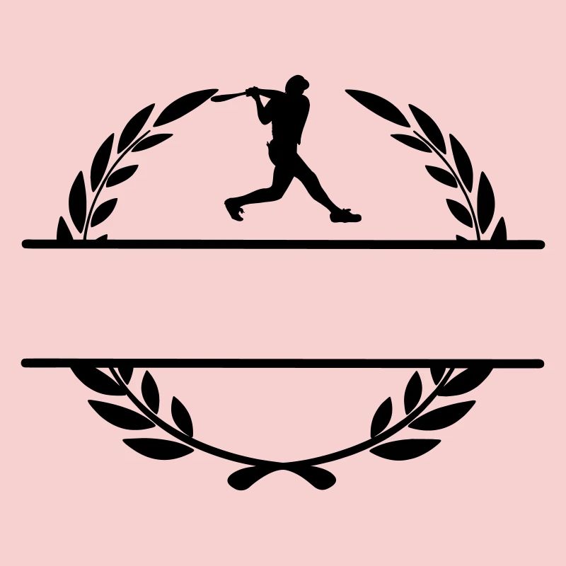 Monogramme de frappeur de joueur de baseball