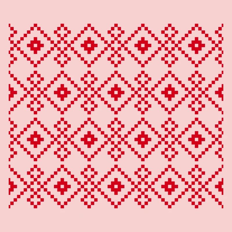 Pull uni de Noël (rouge)