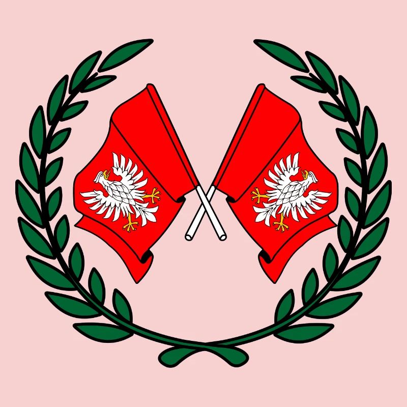 Drapeaux Couronne de laurier de Mazovie
