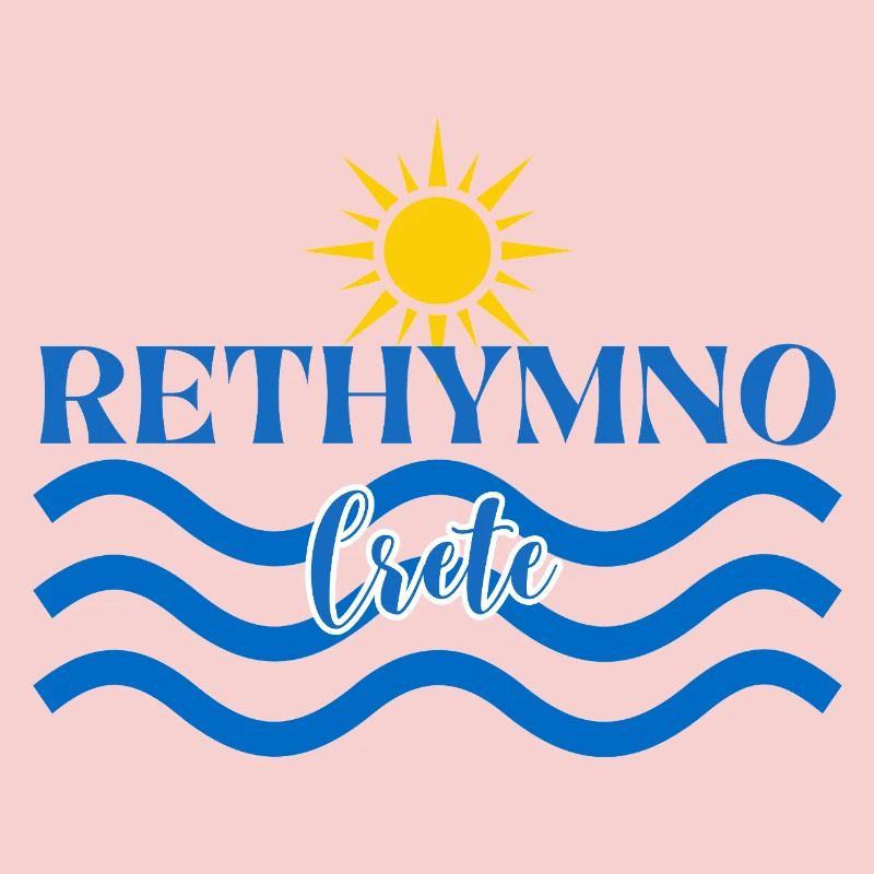 Rethymno Sunset Wave Design