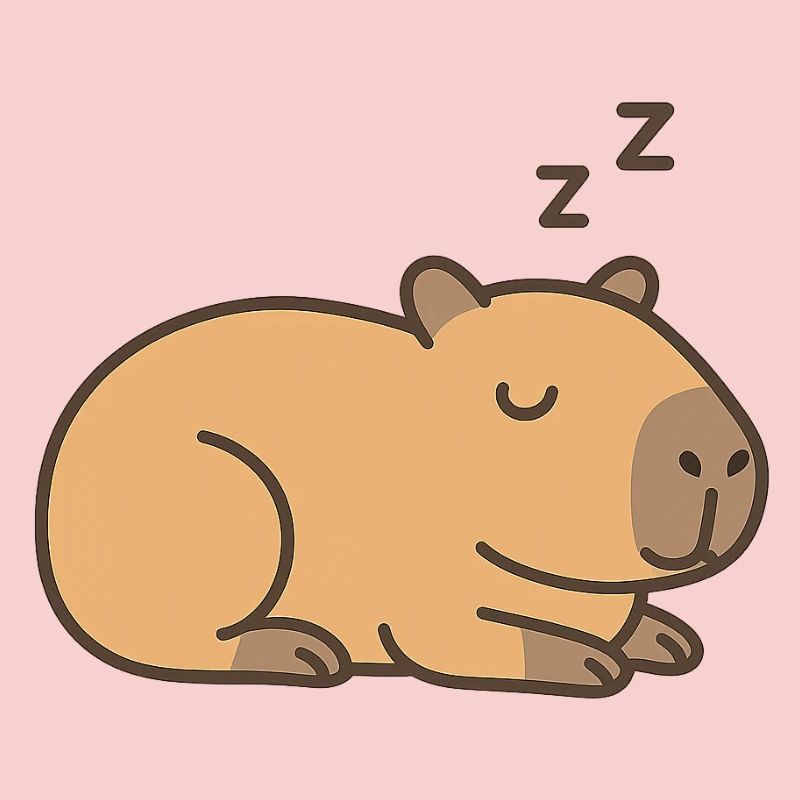 Sleeping capybara