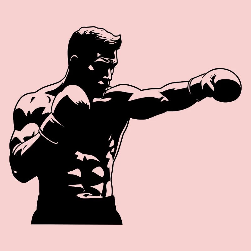 Boxer mit Faustschlag