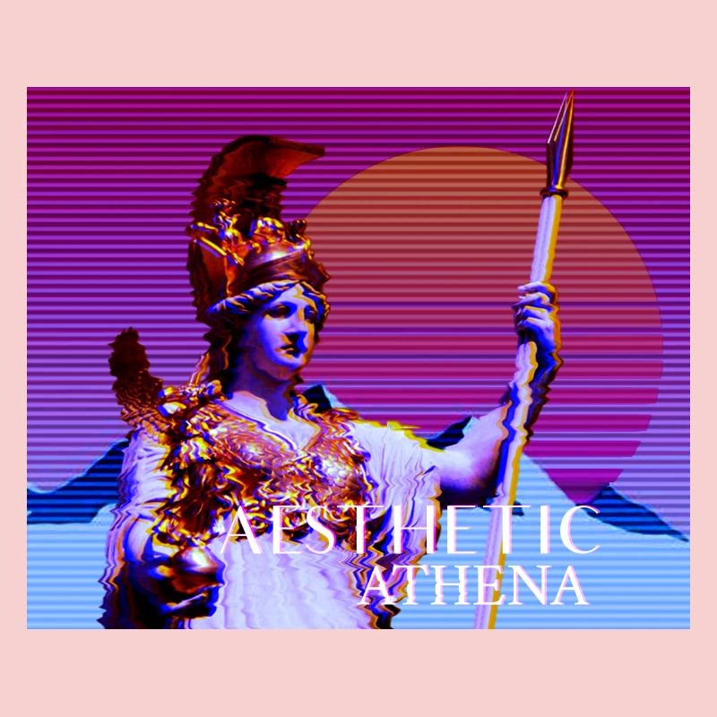 Déesse stylisée abstraite Athéna