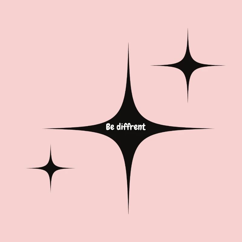 Be Different Starburst Graphic