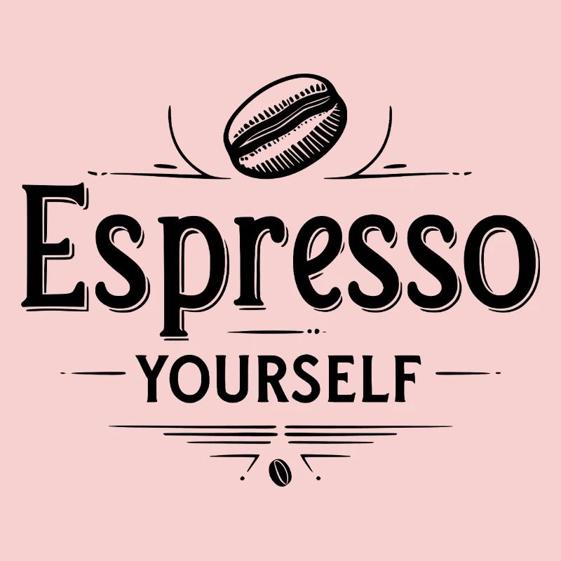 Espresso vous-même - Conception amusante de jeu de mots sur le café