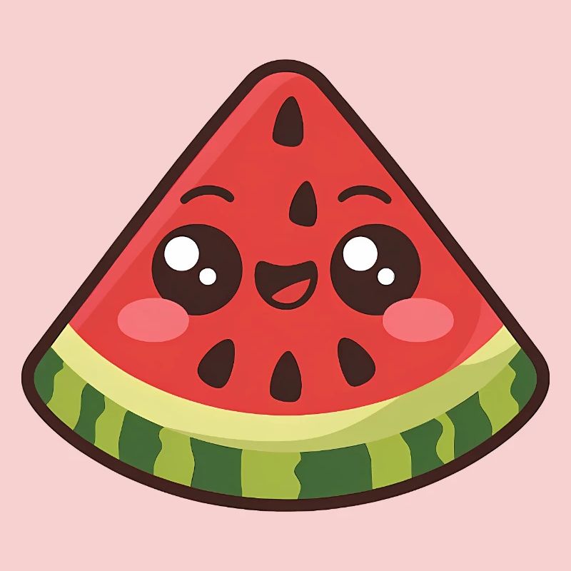 Mignonne tranche de pastèque