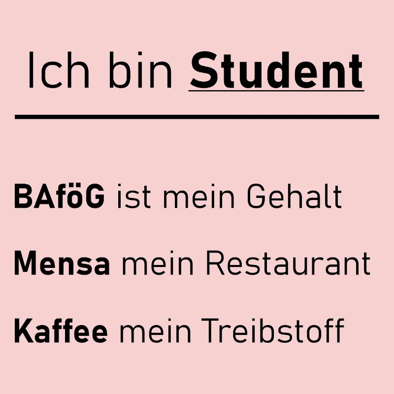 Unispruch "Ich bin Student" Geschenk, Studenten