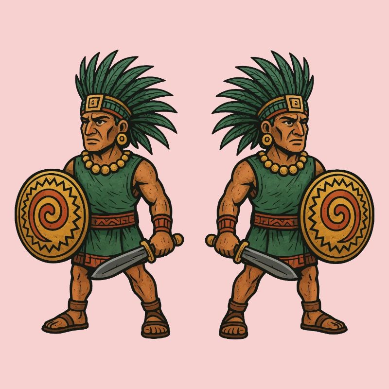 Aztec Double Warrior